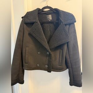 Forever 21 Black Teddy Jacket